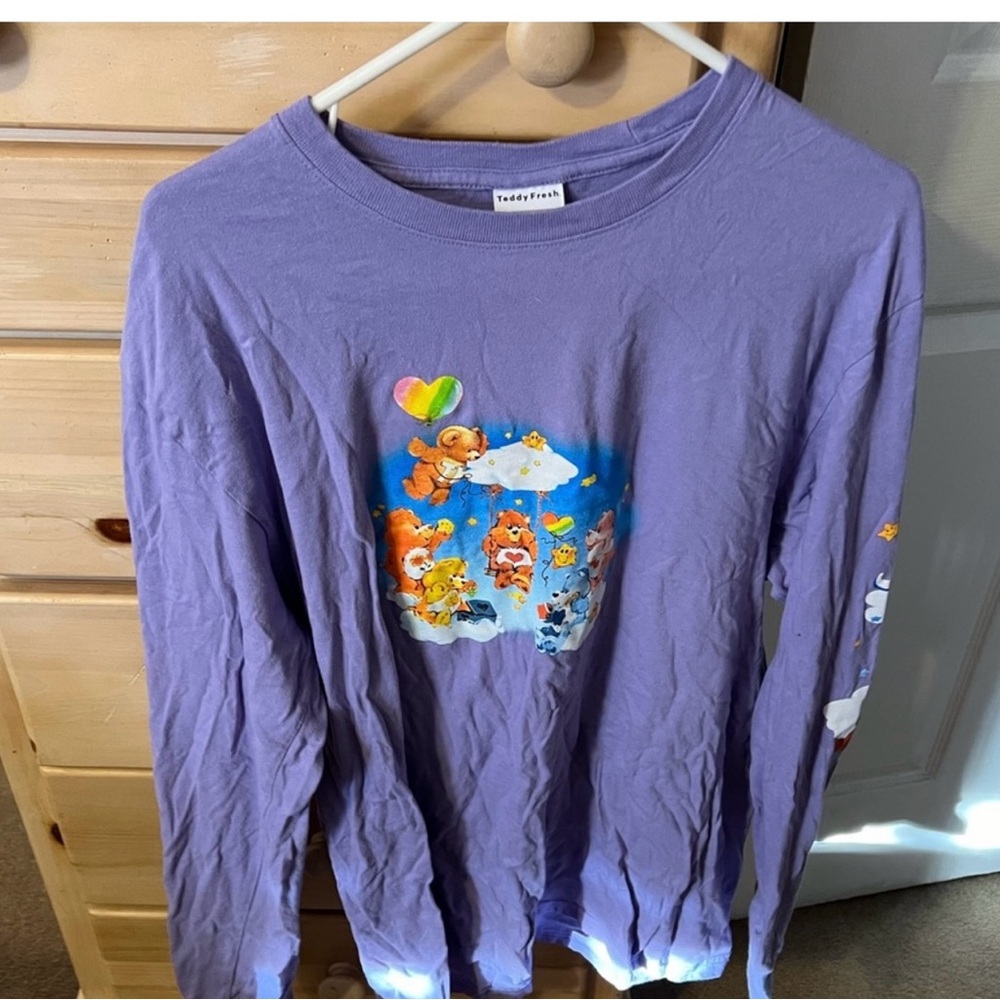 Teddy Fresh Long Sleeve Shirt in Purple with Colorful Bear Design